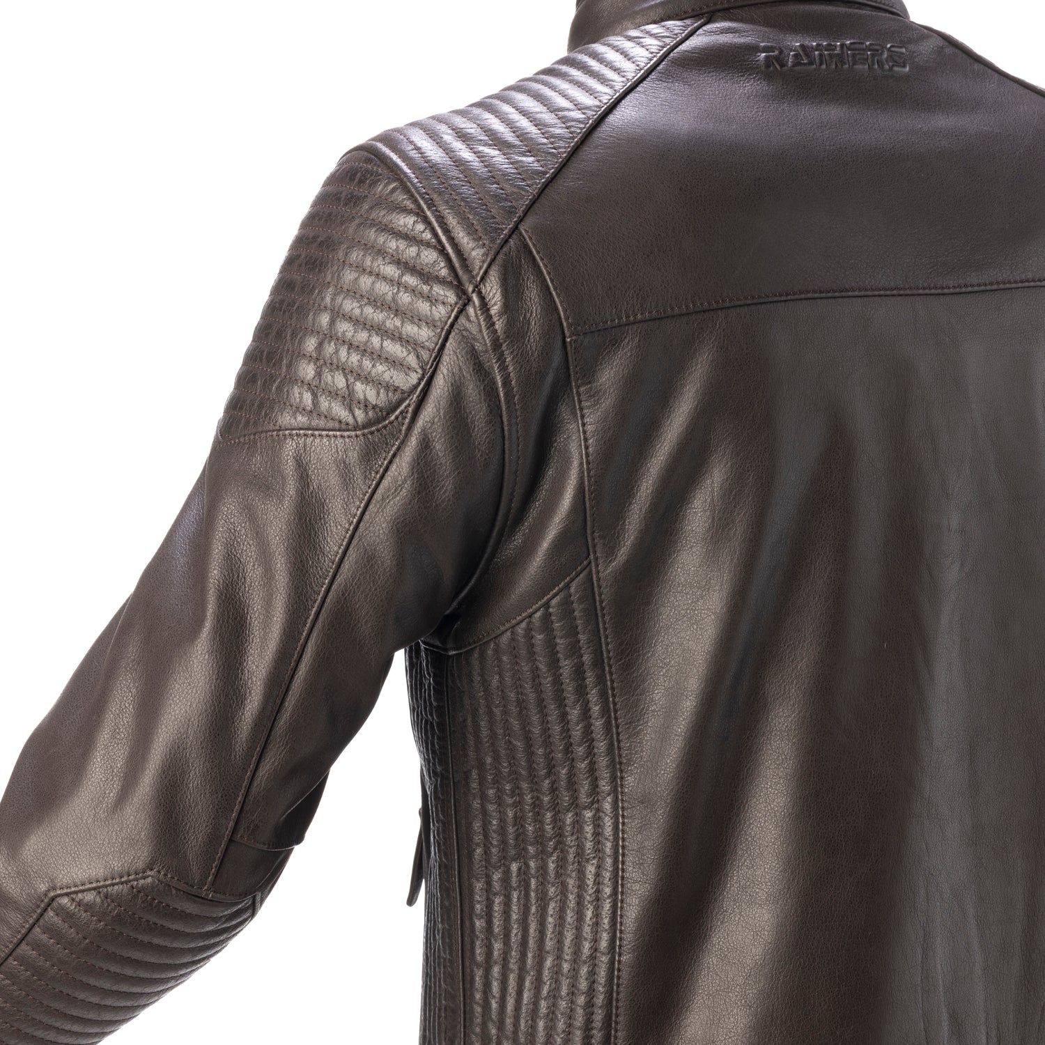 Chaqueta de Piel Atlanta-MR Marrón CE Nivel A - URA Moto