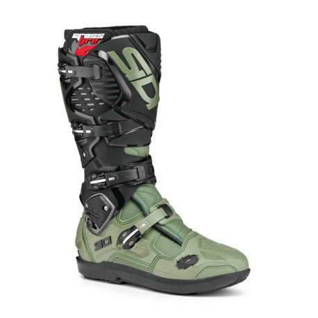 Botas Sidi Crossfire 3 SRS verde militar/negro | MX Enduro SRS - URA Moto