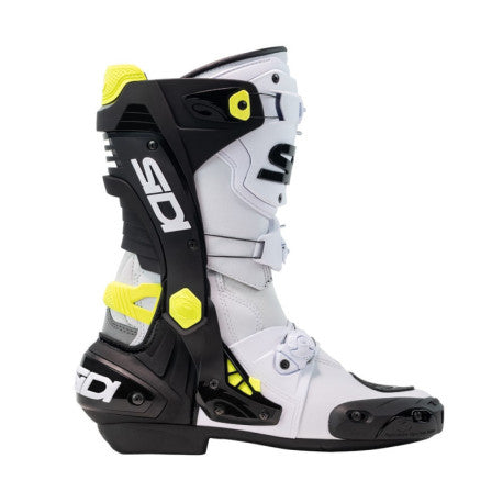 Botas Sidi Rex blanco/negro/amarillo | Racing Dial BOA