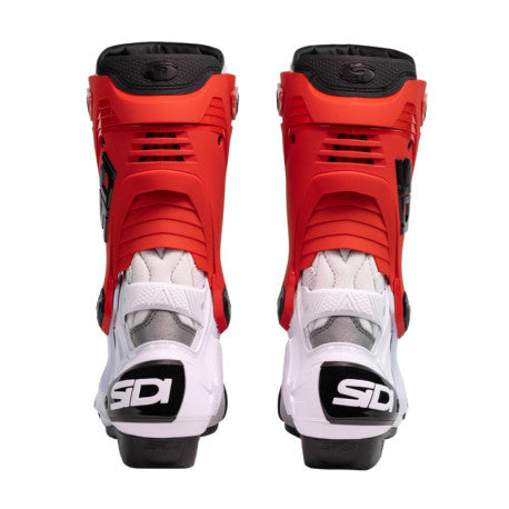 Botas Sidi Rex Air blanco/rojo | Racing Ventiladas