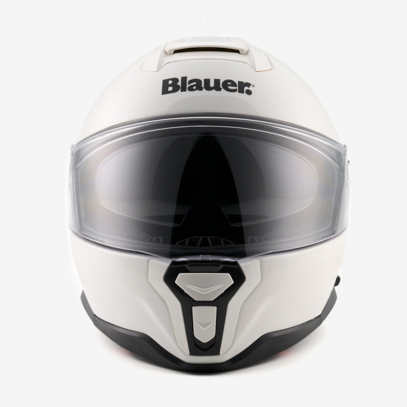 Casco Integral Blauer FF-01 Blanco Fibra Doble Visor
