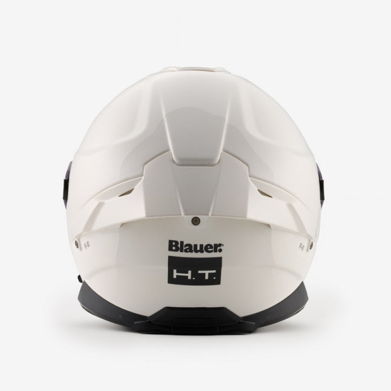Casco Integral Blauer FF-01 Blanco Fibra Doble Visor