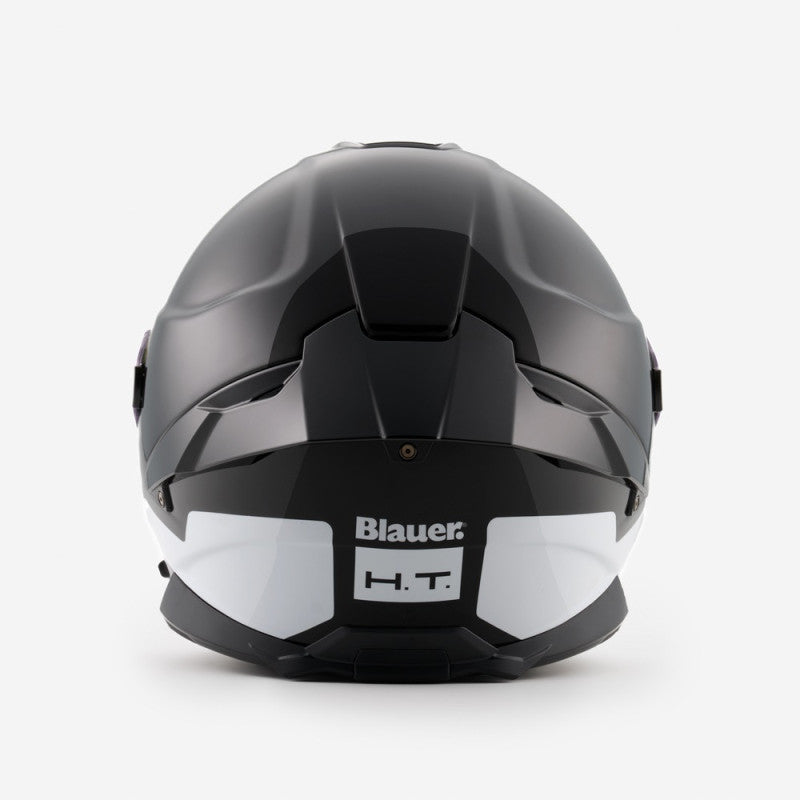 Casco Integral Blauer FF-01 Negro Blanco Fibra Gráfico