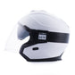 Casco Moto Jet Blauer HACKER BTR Blanco-Negro - URA Moto