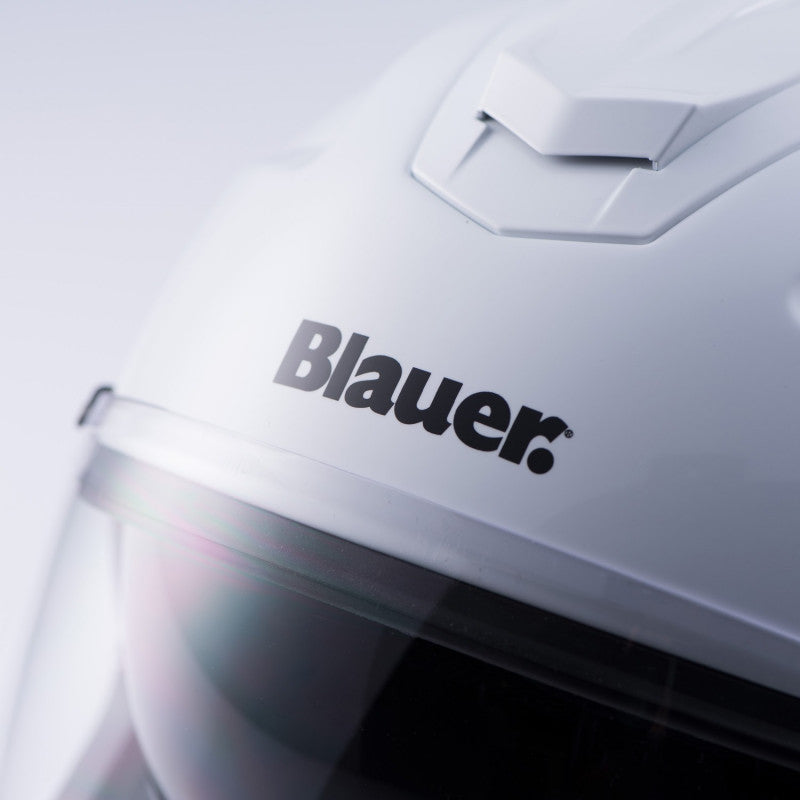 Casco Moto Jet Blauer HACKER BTR Blanco-Negro - URA Moto