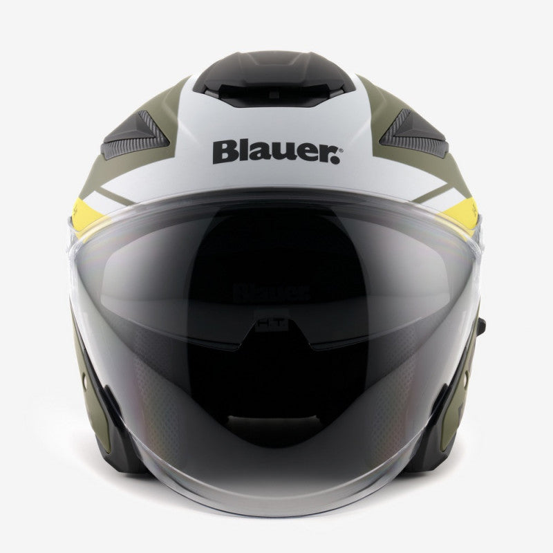 Casco Jet Blauer JJ-01 Verde Mate ABS Ligero - URA Moto