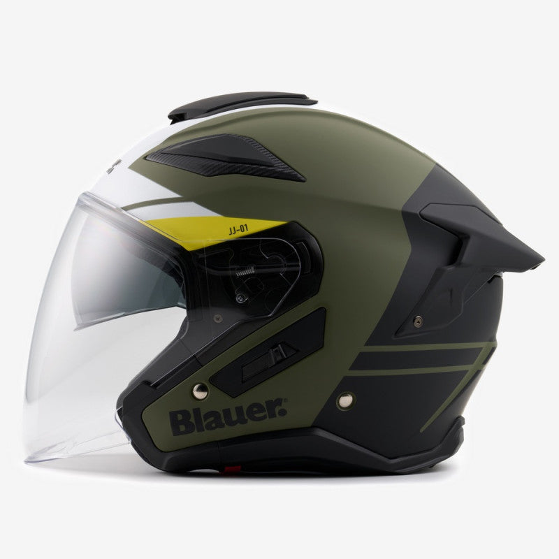 Casco Jet Blauer JJ-01 Verde Mate ABS Ligero - URA Moto