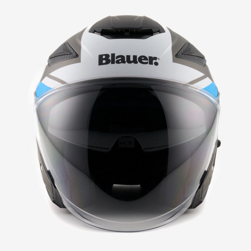 Casco Jet Blauer JJ-01 Gris Mate ABS Ligero - URA Moto