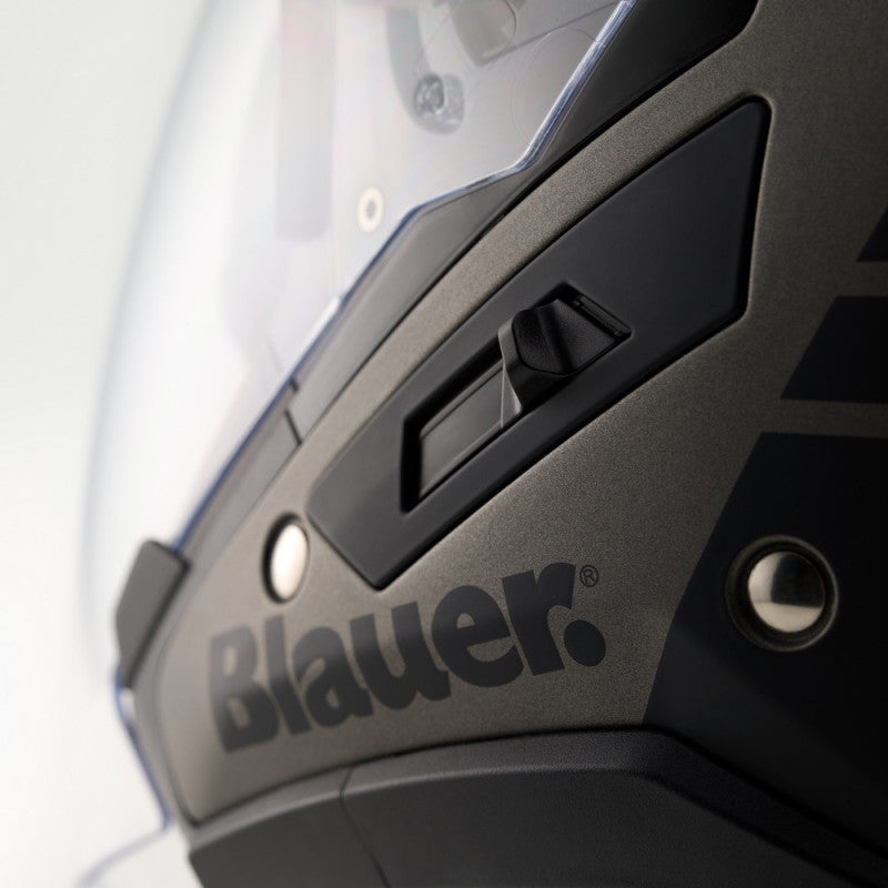 Casco Jet Blauer JJ-01 Gris Mate ABS Ligero - URA Moto