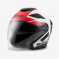 Casco Jet Blauer JJ-01 Blanco Rojo ABS Ligero - URA Moto