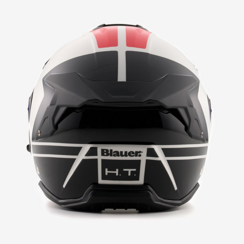 Casco Jet Blauer JJ-01 Blanco Rojo ABS Ligero - URA Moto