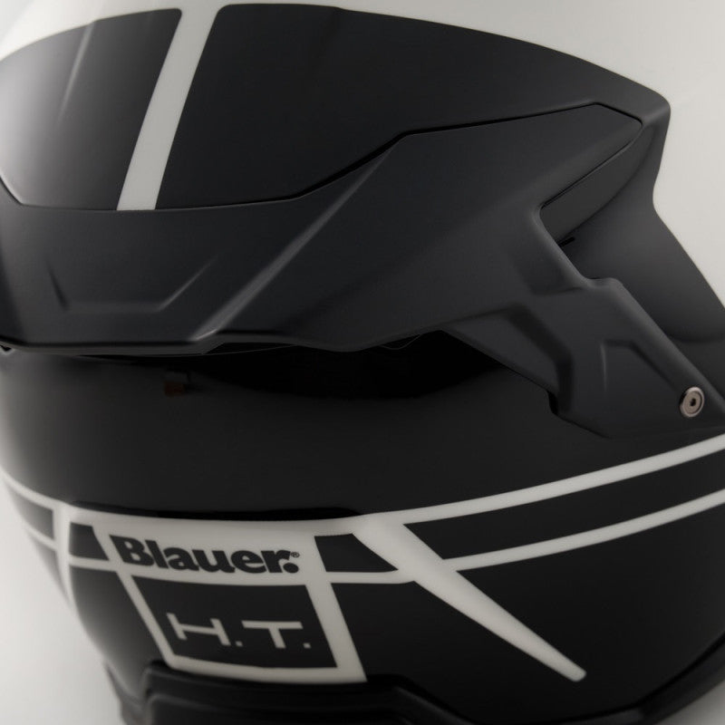 Casco Jet Blauer JJ-01 Blanco Rojo ABS Ligero - URA Moto