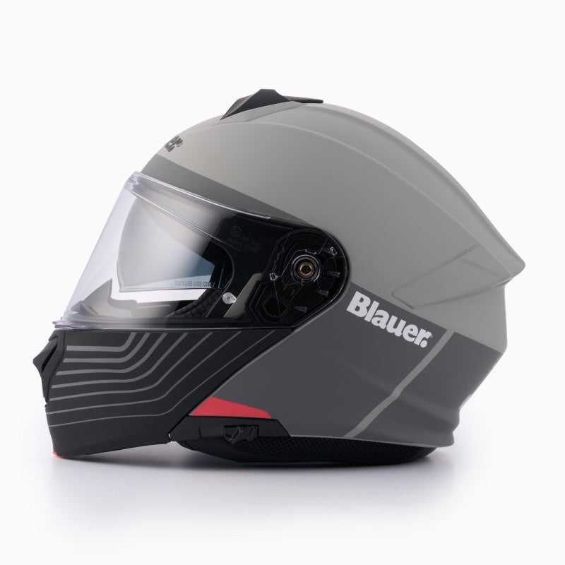 Casco Modular Blauer Noah Gris Mate Termoplástico ECE