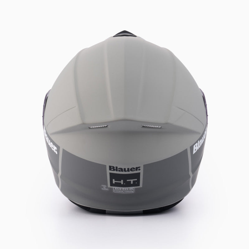 Casco Modular Blauer Noah Gris Mate Termoplástico ECE
