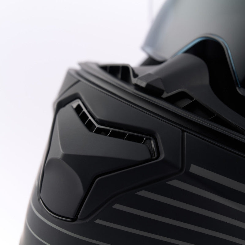 Casco Modular Blauer Noah Gris Mate Termoplástico ECE