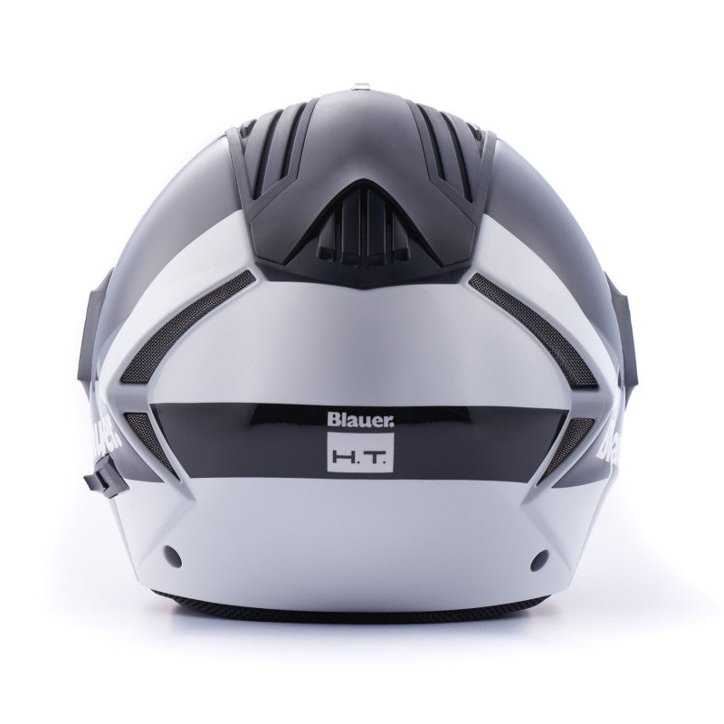 Casco Moto Jet Blauer REAL Gráfica A Blanco-Negro - URA Moto