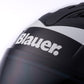 Casco Moto Jet Blauer REAL Gráfica A Blanco-Negro - URA Moto