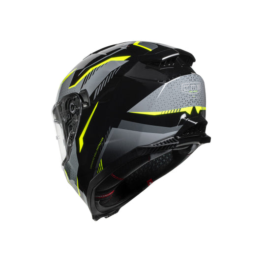 Casco CMS GTR 2.0 TORNADO YELLOW REFLEX - Integral Alta Visibilidad ECE 22.06