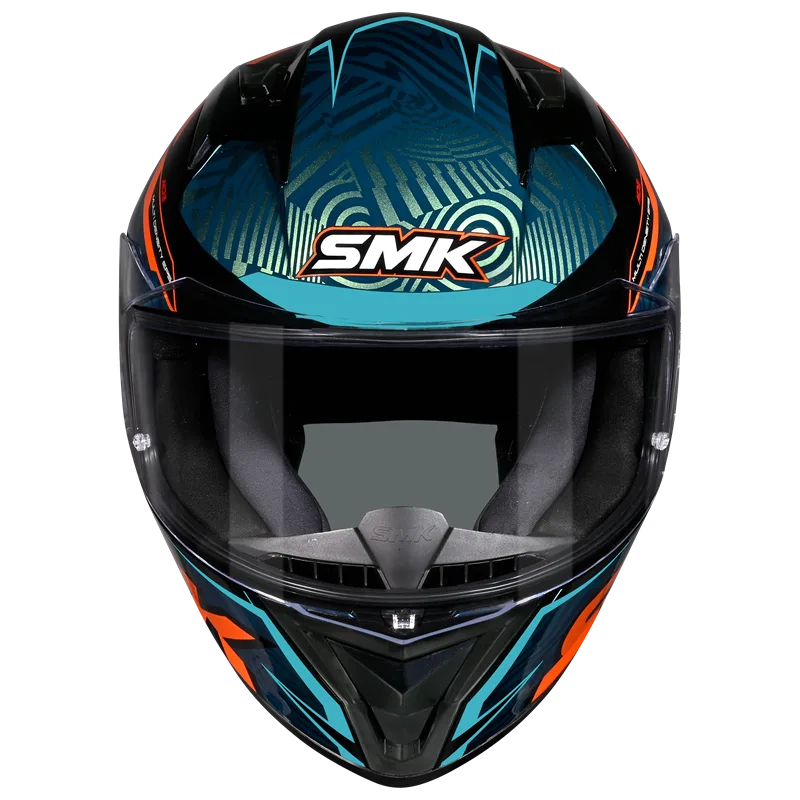 Casco SMK Stellar Fury Decorado Brillo GL257C - Integral Touring ECE 22.06 - URA Moto