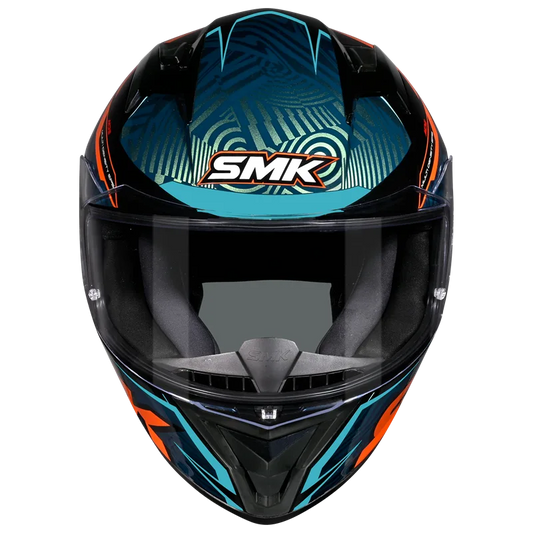 Casco SMK Stellar Fury Decorado Brillo GL257C - Integral Touring ECE 22.06 - URA Moto