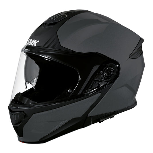 Casco moto SMK Modular Gullwing Gris Cemento Mate  (MA600) - URA Moto