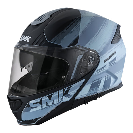 Casco moto SMK Modular Gullwing Tourleader Brillo (GL626) - URA Moto