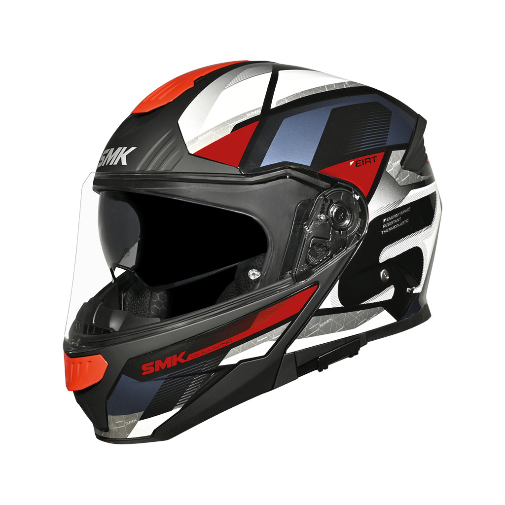 Casco SMK Gullwing Venture Decorado Brillo GL213 - Modular Touring ECE 22.06 - URA Moto