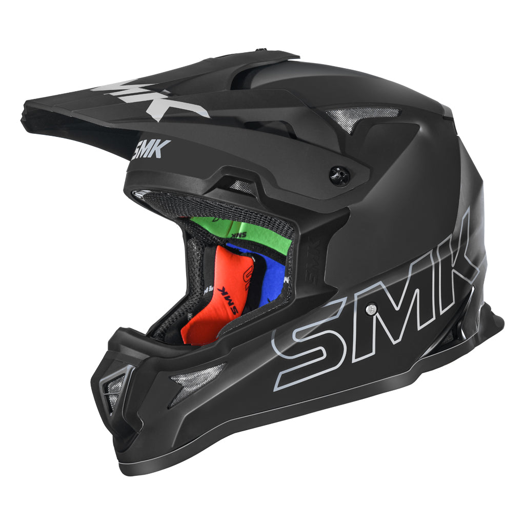 Casco SMK Allterra Negro Mate MA260 - Off-Road MX ECE 22.06 - URA Moto