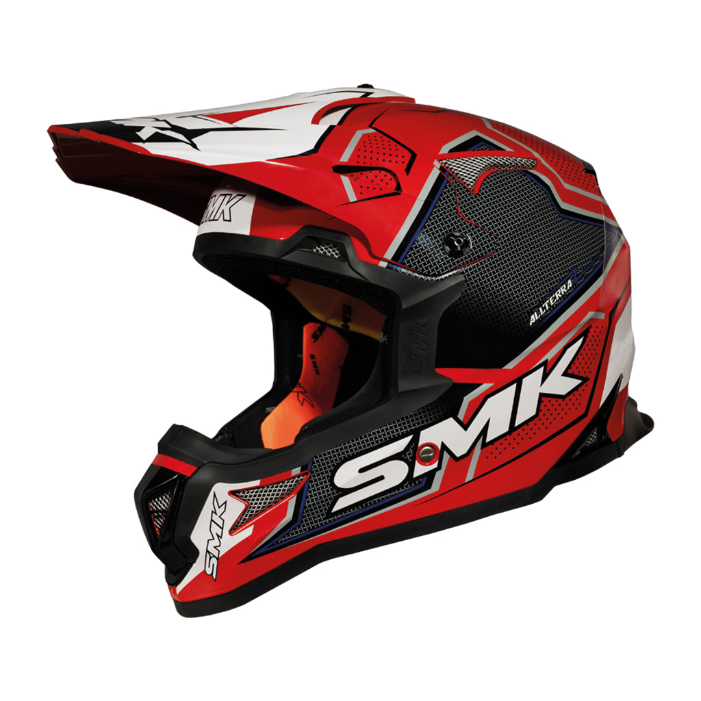 Casco SMK Allterra Maverix Decorado Brillo GL321 - Off-Road MX ECE 22.06 - URA Moto