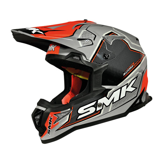 Casco SMK Allterra Maverix Decorado Brillo GL627 - Off-Road MX ECE 22.06 - URA Moto