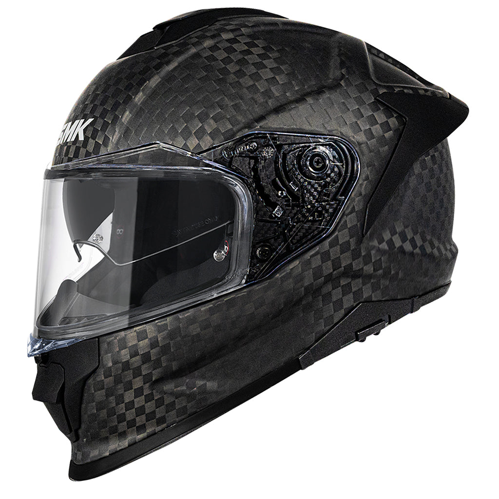 Casco SMK Titan Carbon Mate MACA200 - Integral Fibra Carbono ECE 22.06 - URA Moto