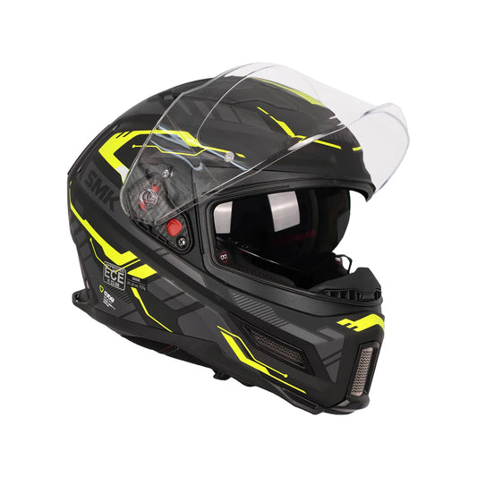 Casco SMK Agnar Tektron Decorado Mate MA264 - Integral ECE 22.06 - URA Moto