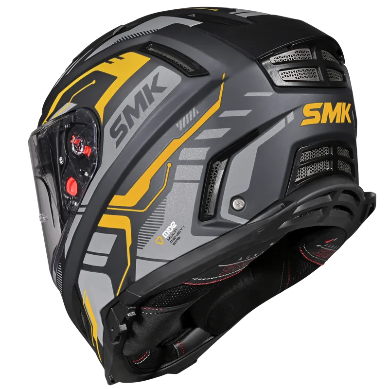 Casco SMK Agnar Tektron Decorado Mate MA664 - Integral ECE 22.06 - URA Moto