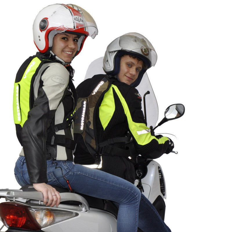 Chaleco Airbag Moto MotoAirbag VZERO Amarillo Fluor - URA Moto
