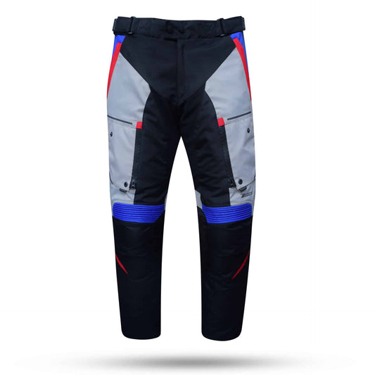 Pantalón Moto Degend Sweep Tri-Capa Gris-Rojo-Azul - URA Moto