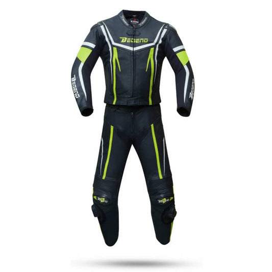 Mono Moto Degend Rapid 2-PC Negro-Fluor-Blanco - URA Moto