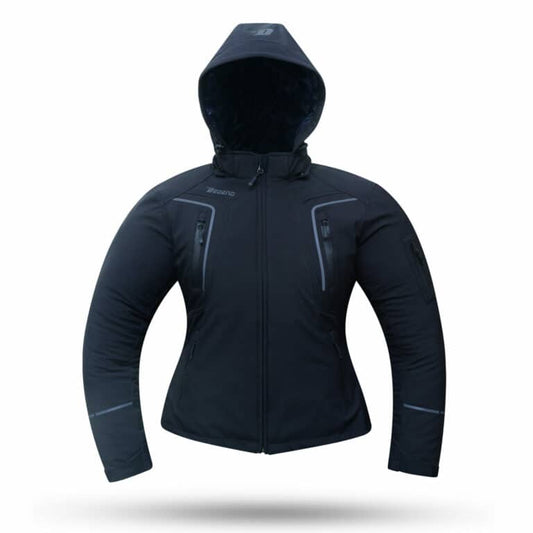 Chaqueta Moto Degend Mujer Snow Negro - URA Moto