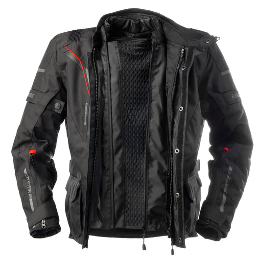 Chaqueta moto 4 estaciones Rainers DAKAR XTREM negra
