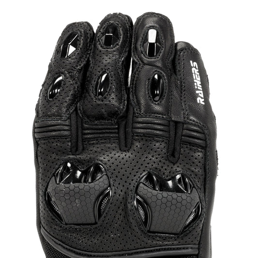 Guantes Moto Verano Rainers Dinamiko Negros - URA Moto