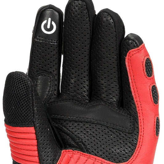 Guantes Moto Verano Rainers Dinamiko Rojos - URA Moto