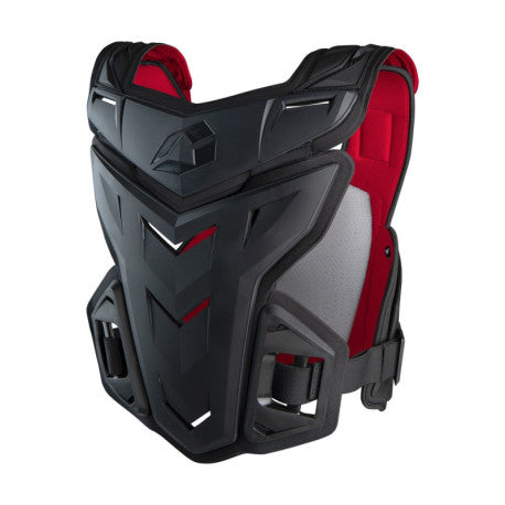 PETO EVS F1 Roost Deflector Negro/Rojo | Protector Pecho MX Off-Road - URA Moto