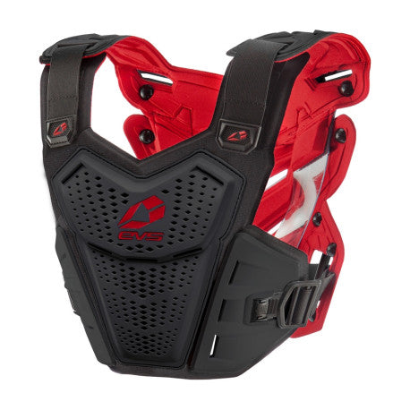 PETO EVS F1 Roost Deflector Negro/Rojo | Protector Pecho MX Off-Road - URA Moto