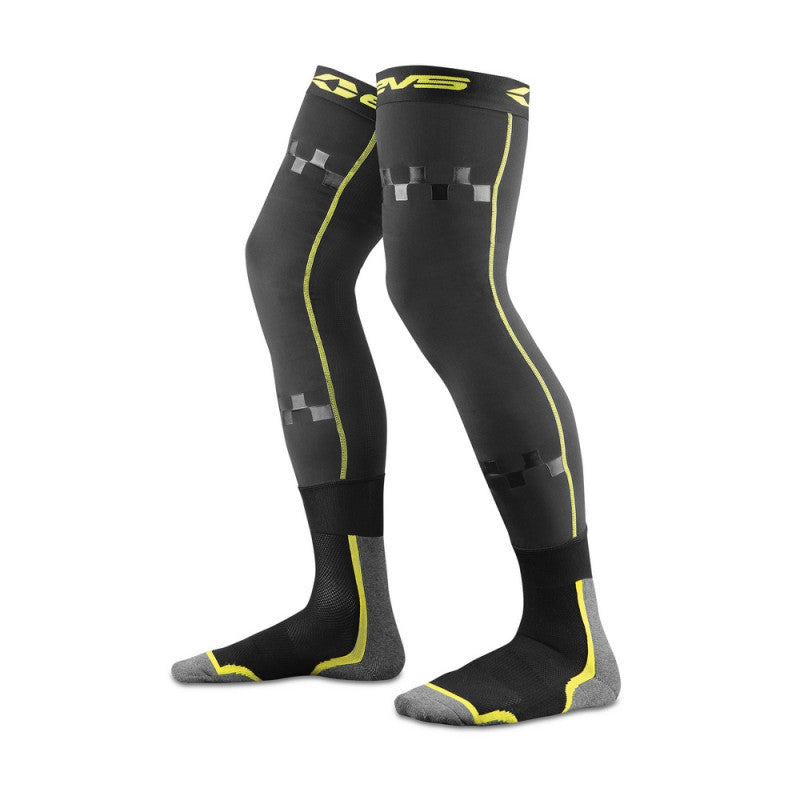 Calcetines moto EVS Fusion Combo Amarillo Fluor-Negro - URA Moto