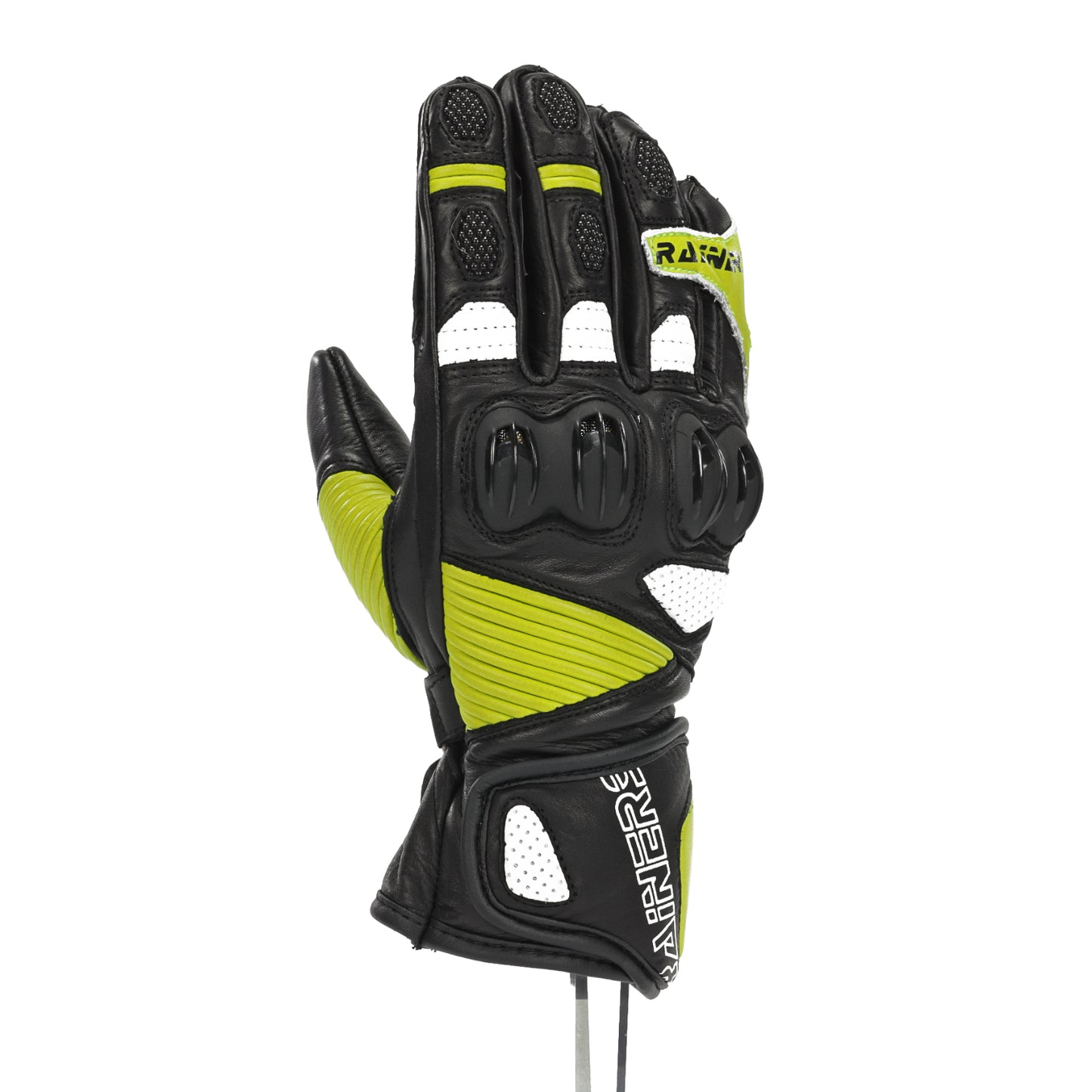 Guante Racing Junior GAME-F CE | Rainers Sports Amarillo Flúor - Homologado EN 13594 - URA Moto