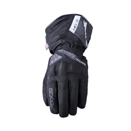 Guantes Moto Calefactables FIVE HG3 EVO Mujer WP Negro - URA Moto