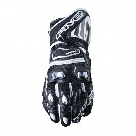 Guantes Five RFX1 Negro Blanco Racing - URA Moto