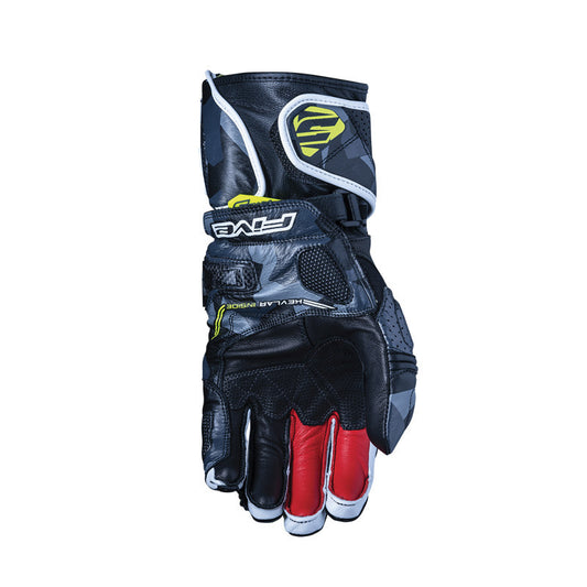 Guantes Moto FIVE RFX1 Replica Camo/Amarillo Fluor - URA Moto