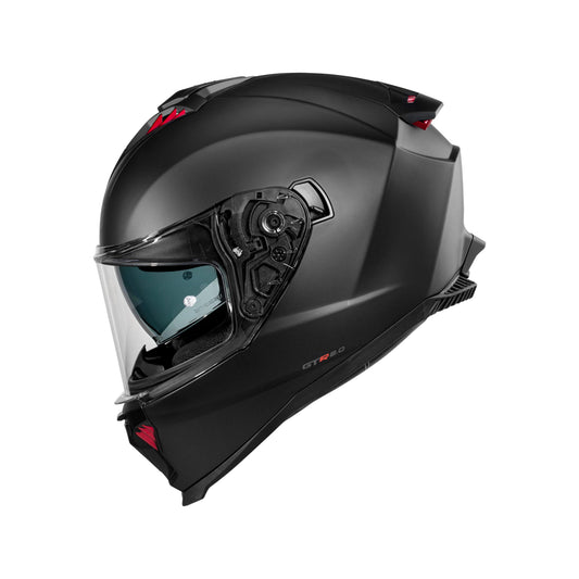 Casco CMS GP2 R PLAIN BLACK MT - Integral Negro Mate ECE 22.06