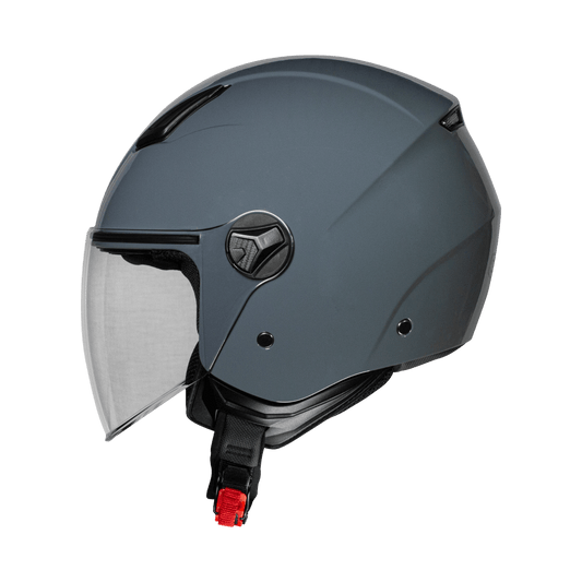 Casco moto Jet CMS D-JET PLAIN Nardo Grey - URA Moto