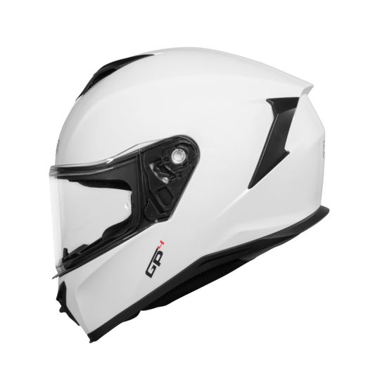 Casco CMS GP4 PLAIN ARTIC WHITE - Integral Blanco Brillante ECE 22.06